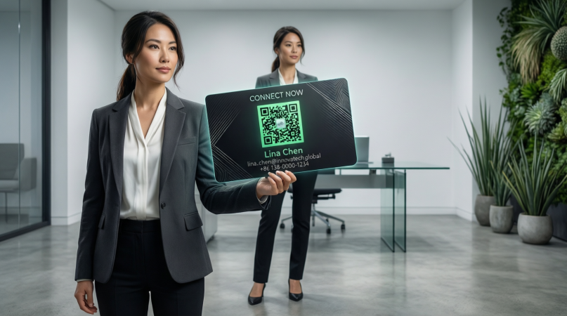Akıllı kartvizit ile QR kod üzerinden hızlı iletişim paylaşımı